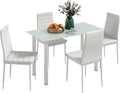HOMCOM Chaise — blanc