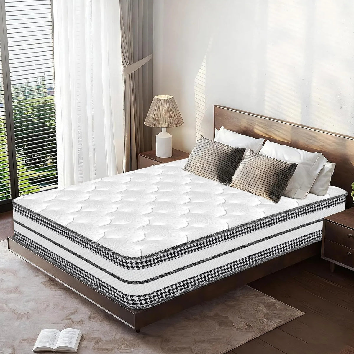 Matelas – respirant, rembourrage en mousse, 90 × 200 cm, 25 cm