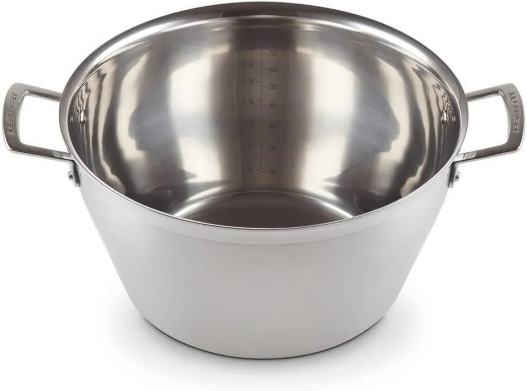 Marmite à Confiture 30 cm, Acier Inoxydable 3 Couches, 9,3 L, Argenté - Le Creuset