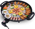 Gril Barbecue Santé 2000W, Plaque Antiadhésive Teppanyaki, Idéal pour Dîners en Famille et Intérieurs