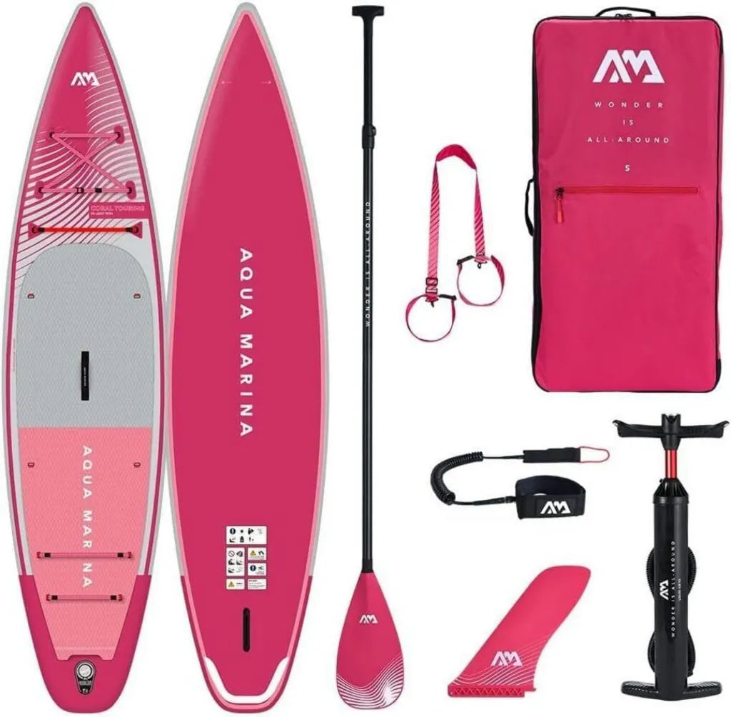 Planche de Paddle Gonflable Aqua Marina Coral Touring 350 cm - Rose