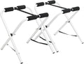 Chariot de kayak en aluminium pliable avec rembourrage mousse, lot de 2, capacité 90 kg