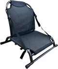 Chaise de kayak portable avec dossier pour SUP, pêche et rafting - Noir 48x43 cm