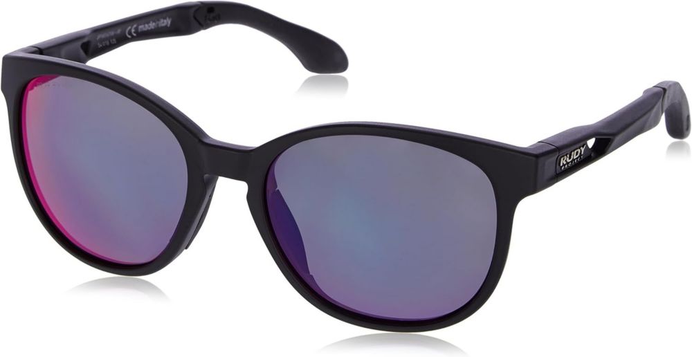 Lunettes de Soleil Unisexe Rudy Project Noir Mat avec Verres Polar 3FX/HDR Multilaser Rouges, Taille 54