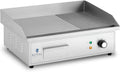 Plancha Électrique Professionnelle 3000W - Surface Lisse et Rainurée - Royal Catering