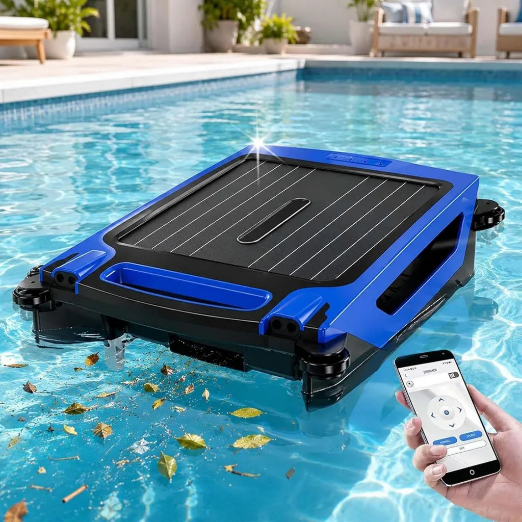 Robot nettoyeur de piscine avec IA, IPX7, élimination efficace des débris pour piscines hors-sol