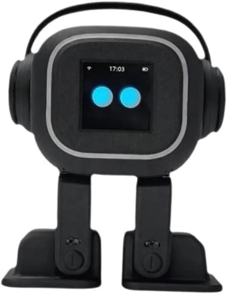 Compagnon robotisé IA interactif avec commandes vocales, chant et danse, pour tous âges (noir)