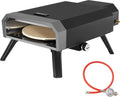 Four à Pizza Portable au Gaz 4 kW avec Pierre Réfractaire et Pieds Pliants pour le Camping - Royal Gourmet