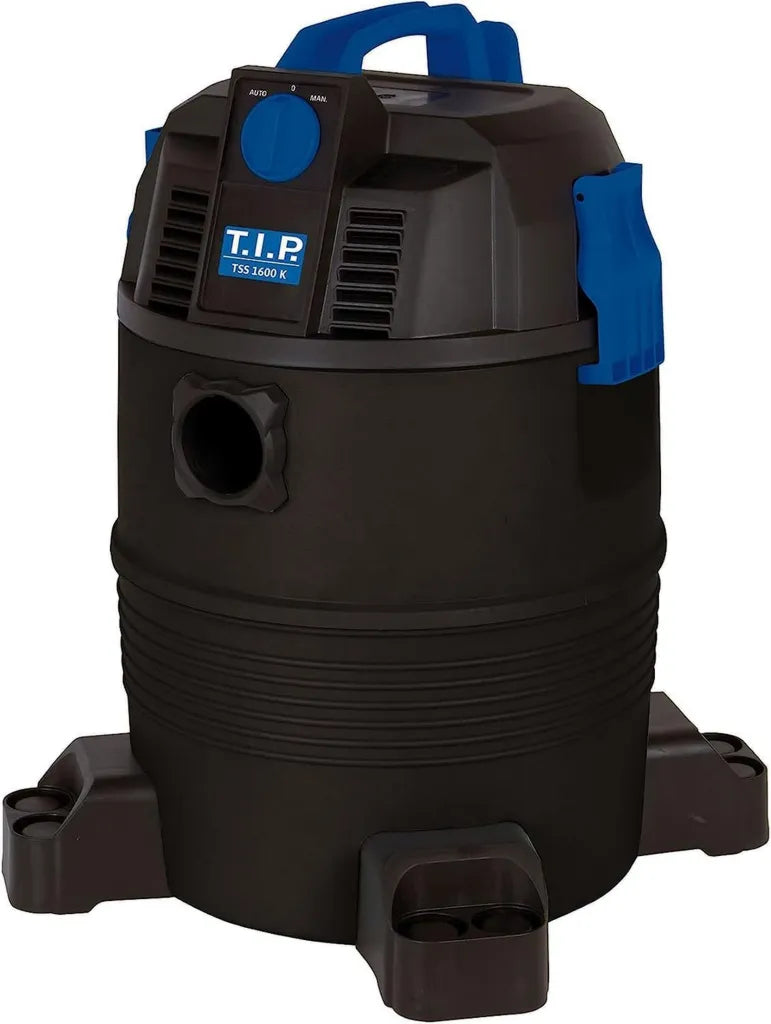 Aspirateur de Boues T.I.P. TSS 1600 K - Nettoyage Automatique pour Piscines et Étangs, 1600W, Réservoir 30L, Tuyau Flexible 4m