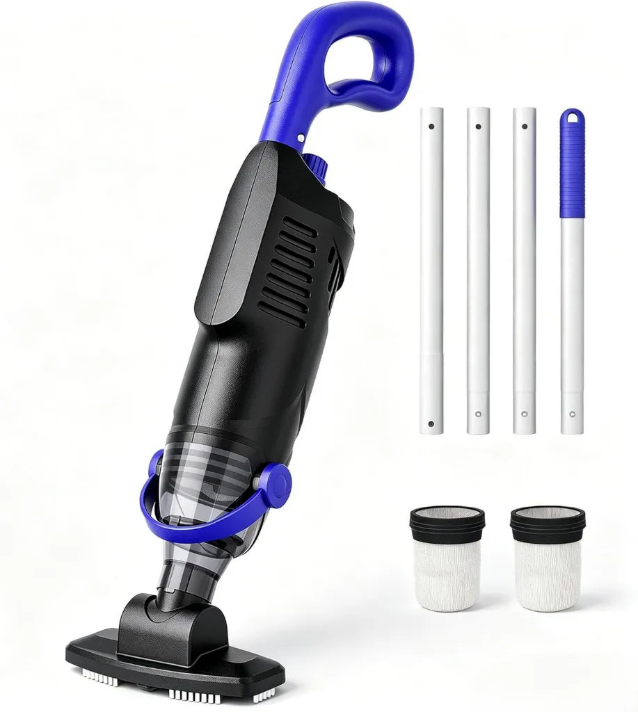 Aspirateur de Piscine sans Fil Puissant, 4100 L/h, 60 min, pour Piscine et Spa