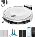 Aspirateur Robot Redkey E6, 7000 Pa, 170 Min d'Autonomie, Station de Charge Incluse, Télécommande et Application, Parfait pour Poils d'Animaux, Tapis et Sols Durs