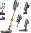 Aspirateur Balai Puissant 600W, Léger 1,3KG, Câble 7M, Capacité 1,5L, Brosse Anti-Enroulement pour Tous Sols