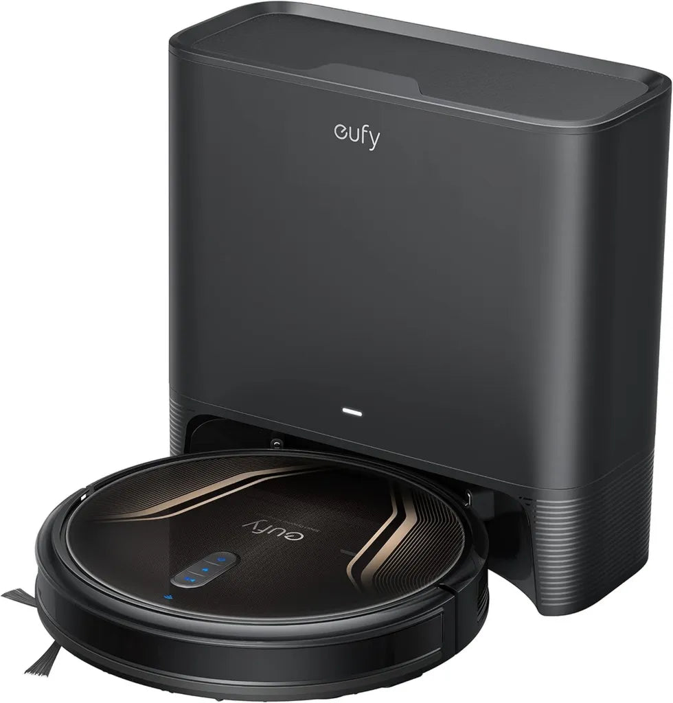 eufy Clean G40Hybrid+ avec Vidage Automatique, Robot Aspirateur 2500 Pa, Connexion Wi-Fi, Nettoyage Planifié, Design ultra-fin