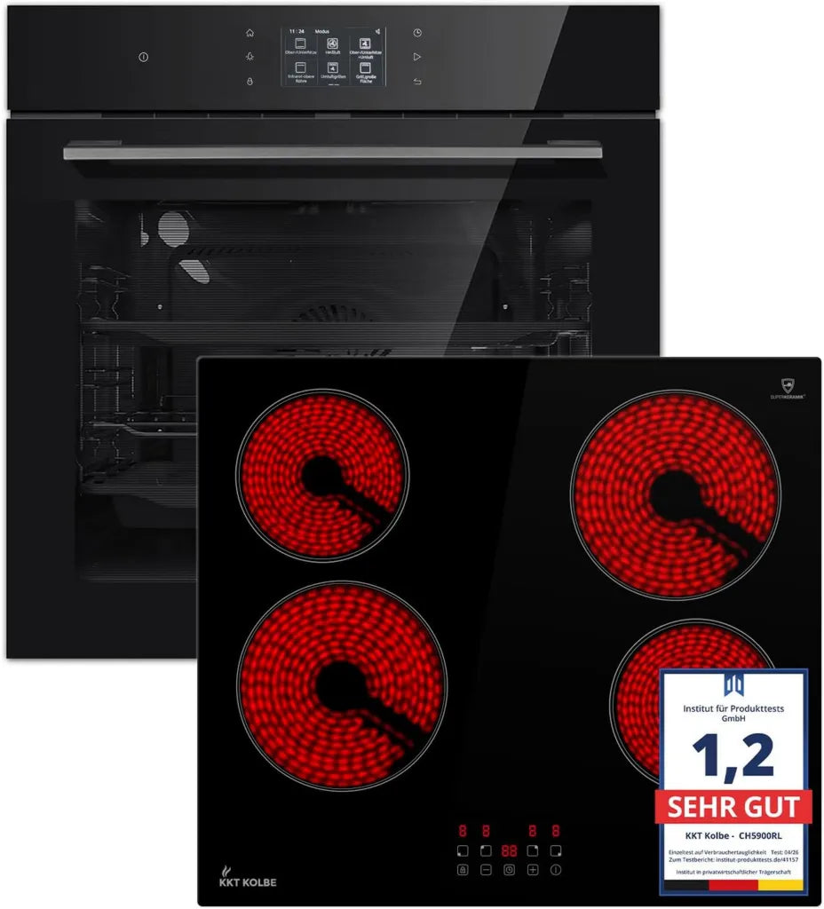 Cuisinière KKT KOLBE 60 cm avec Four Encastrable et Plaque de Cuisson