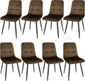 Chaise: revêtement en velours, marron