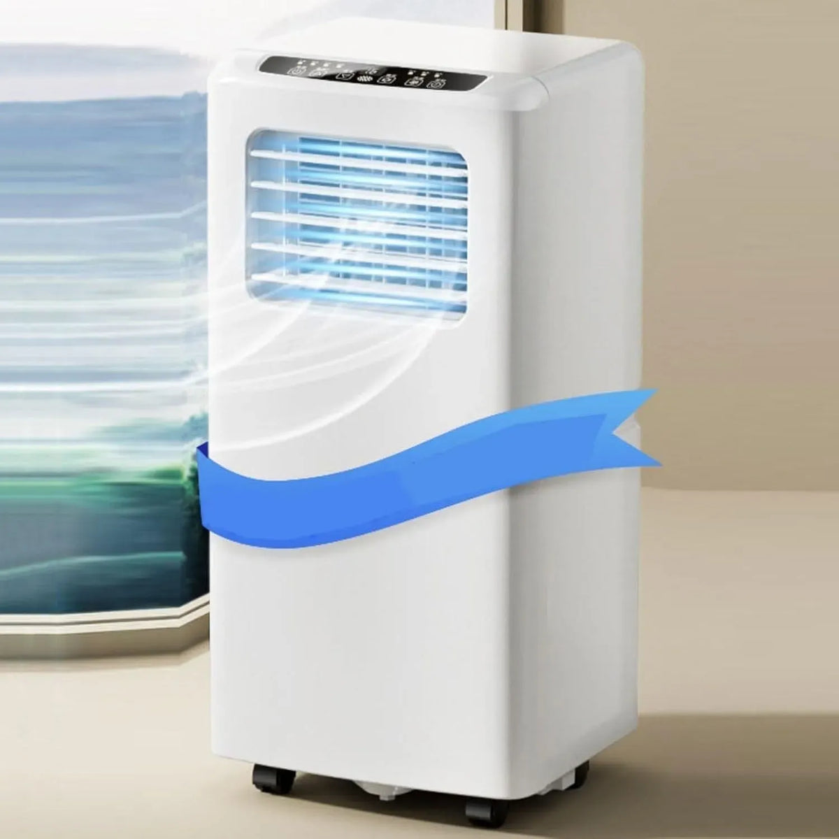 Climatiseur, 2600 W, silencieux, Silencieux et Économe pour Chambre Bureau Jusqu'à 28 m²