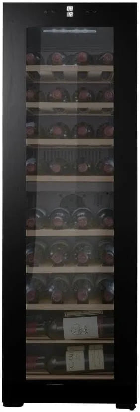 Cave à vin électrique, 39 bouteilles, 2 zones de température, éclairage LED, pose libre, noir, Northern Collection 39 Black, Cavin Cave à vin