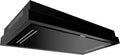 Hotte aspirante 90cm, hotte de cuisine, encastrable, noir, Hotte de plafond GURARI GCH C 343 90 BL PRIME, Aspiration puissante 1000m3, Verre noir
