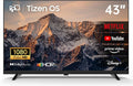 Samsung 1080p Smart TV, 43 pouces, téléviseur, HDR, Tizen OS, son Dolby, Full HD, SmartThings, HDR10, 350+ chaînes gratuites Samsung TV Plus, Miracast