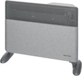 Radiateur électrique, 1500 W, WARMTEC, portable, minuteur, Wi-Fi, thermostat, Inverter, gris, protection IP24 et façade en tissu