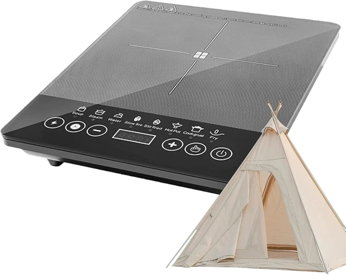 Plaque à induction V-220, 110 V, table de cuisson à induction, portable, extérieur, professionnel, camping, Appareils de cuisine pour intérieur