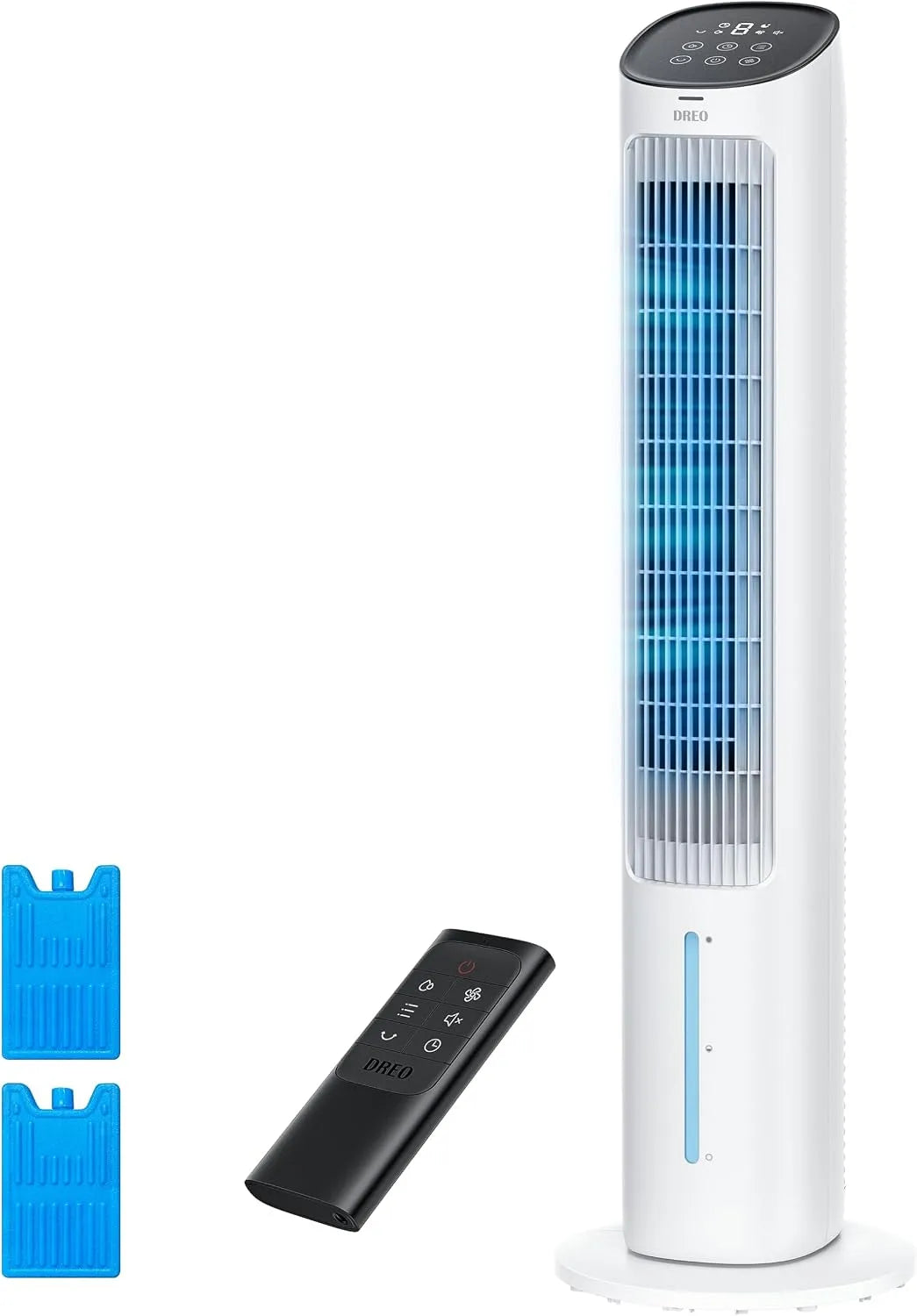 Ventilateur, 40 pouces, oscillation, silencieux, blanc, 3 Modes, 4 Vitesses, Télécommande