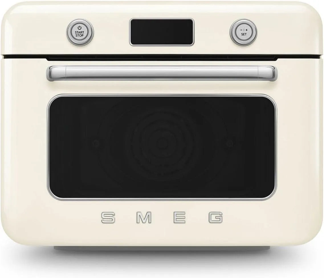 Smeg COF01CREU Four électrique, 1800 W, 10 programmes, compact, grand réservoir, vapeur, amovible, 33 Recettes Automatiques, 10 Fonctions de Cuisson