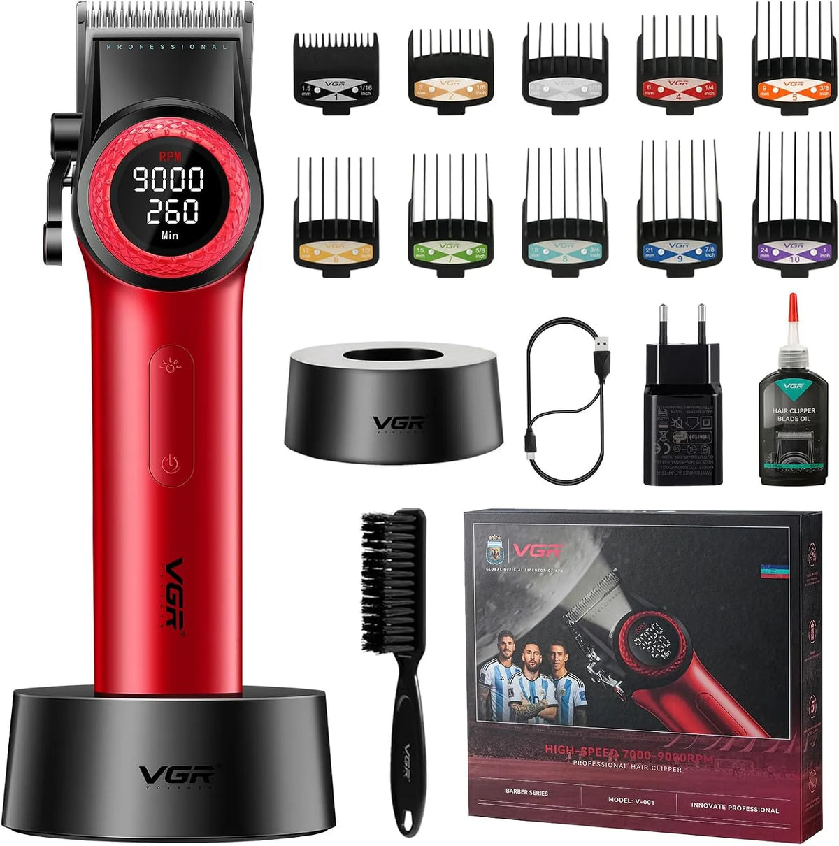 VGR 001 Lames en Céramique, 001 Tondeuse Cheveux Hommes Professionnelle