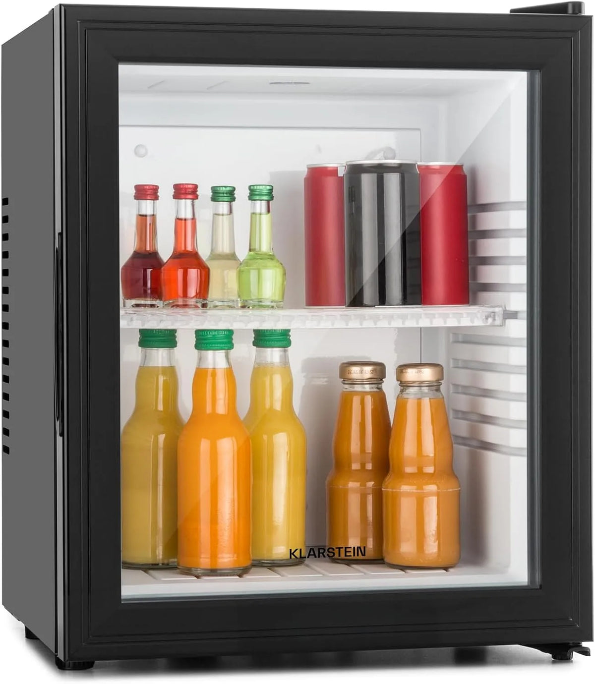Klarstein Réfrigérateur, 23 L, 5 à 15 °C, silencieux, camping, Mini Bar, 23L, KLARSTEIN Brooklyn Mini Frigo de Chambre, Refrigerateur Aliments