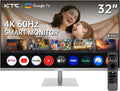 Moniteur, 32 pouces, 60 Hz, Wi-Fi, Bluetooth, 4K UHD, HDMI, USB, PD 65W USB C, Dolby, DP 1, KVM, 4K@60Hz, DP 1.4, WiFi, Haut-Parleur, Voice Remote