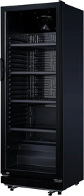 Réfrigérateur GSC2360B, 347 L, 62 x 63.6 x 175.3 cm, noir, Acier, Verre, METRO Professional Réfrigérateur à Boissons GSC2360B, avec Serrure