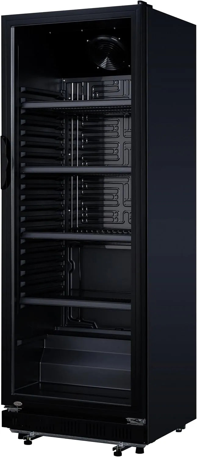 Réfrigérateur GSC2360B, 347 L, 62 x 63.6 x 175.3 cm, noir, Acier, Verre, METRO Professional Réfrigérateur à Boissons GSC2360B, avec Serrure