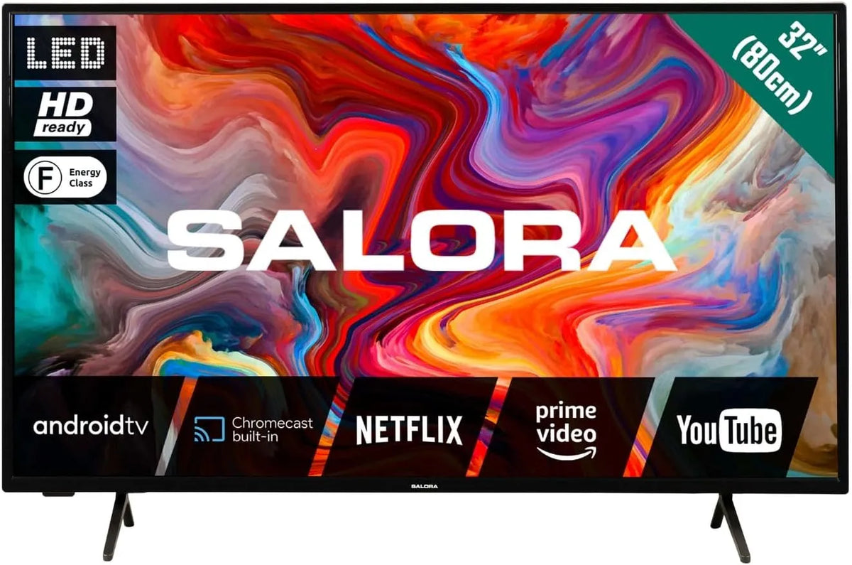24 inch HD, Televisor Inteligente de 24 Pulgadas HD Con Android, SALORA Smart24TV