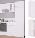 Réfrigérateur, 60 x 57 x 207 cm, blanc, trois portes, espace de rangement pour cuisine, salle à manger, couloir, garde-manger, polyvalent et