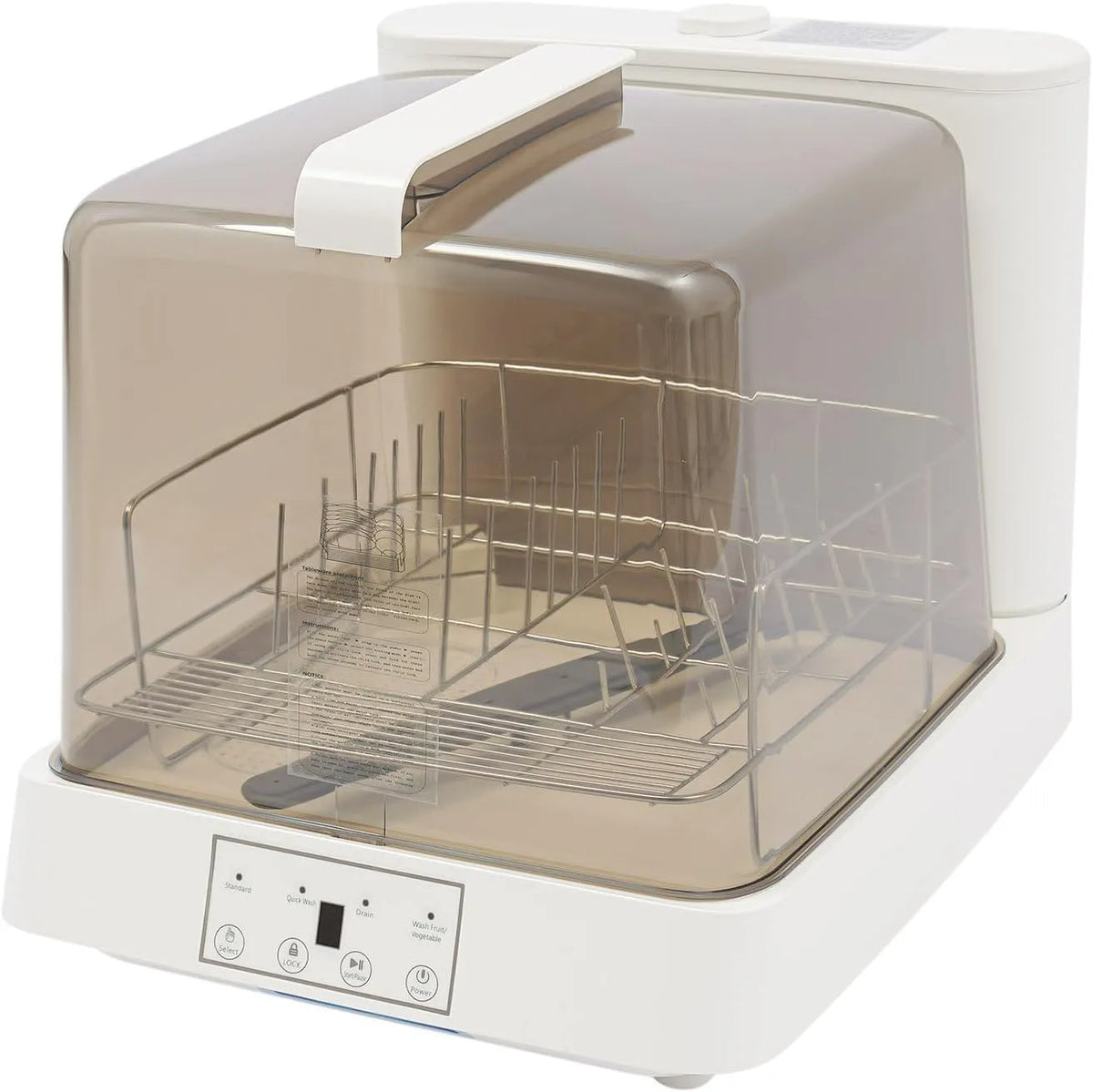 Lave-vaisselle, 8 L, portable, grand réservoir, mini lave-vaisselle avec réservoir d'eau de 8 l