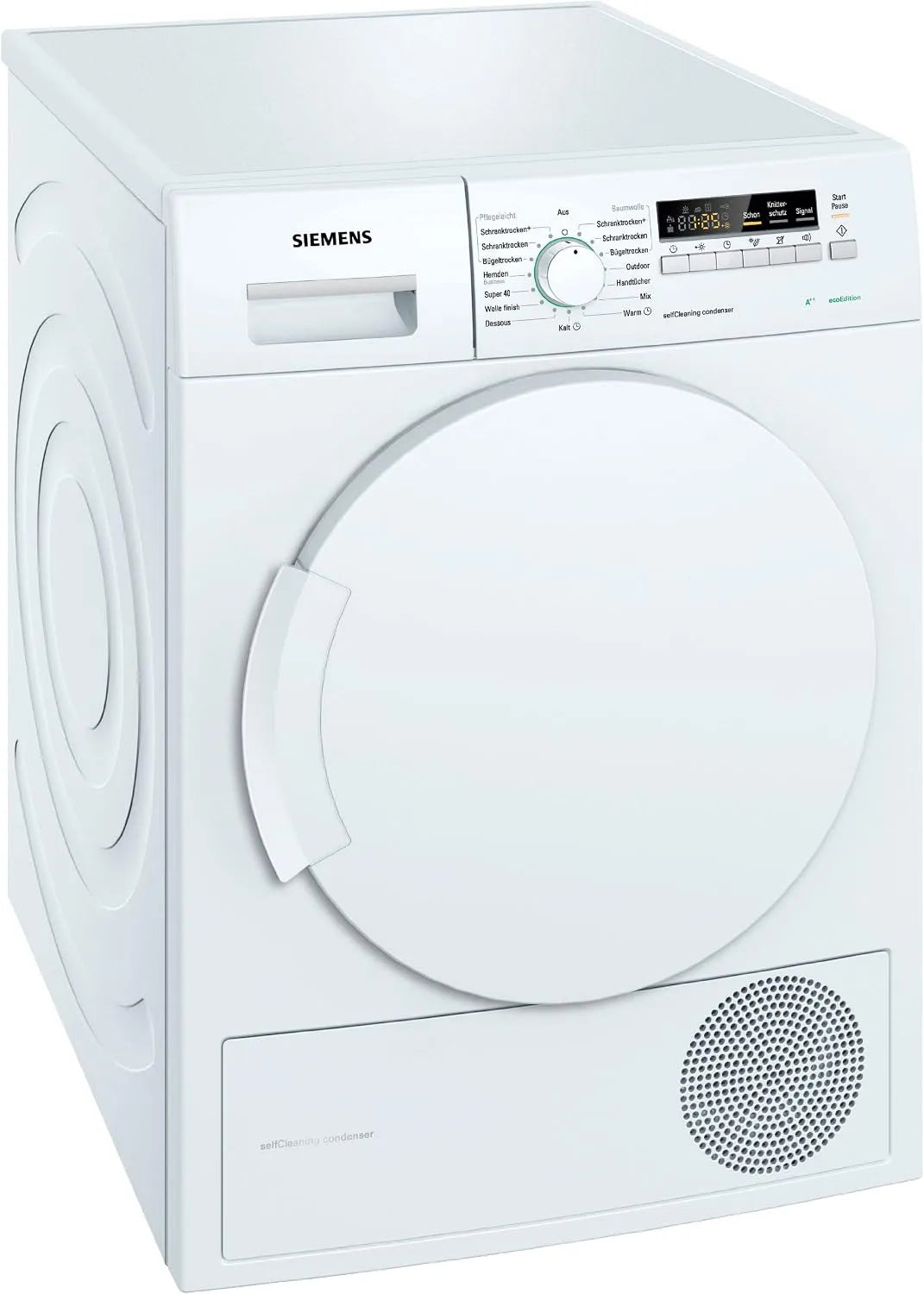 Siemens WT44W2ED Sèche-linge, 7 kg, blanc, Siemens WT44W2ED Sèche-linge pompe à chaleur A++ 7 kg Blanc Condensateur autonettoyant anti-vibrations