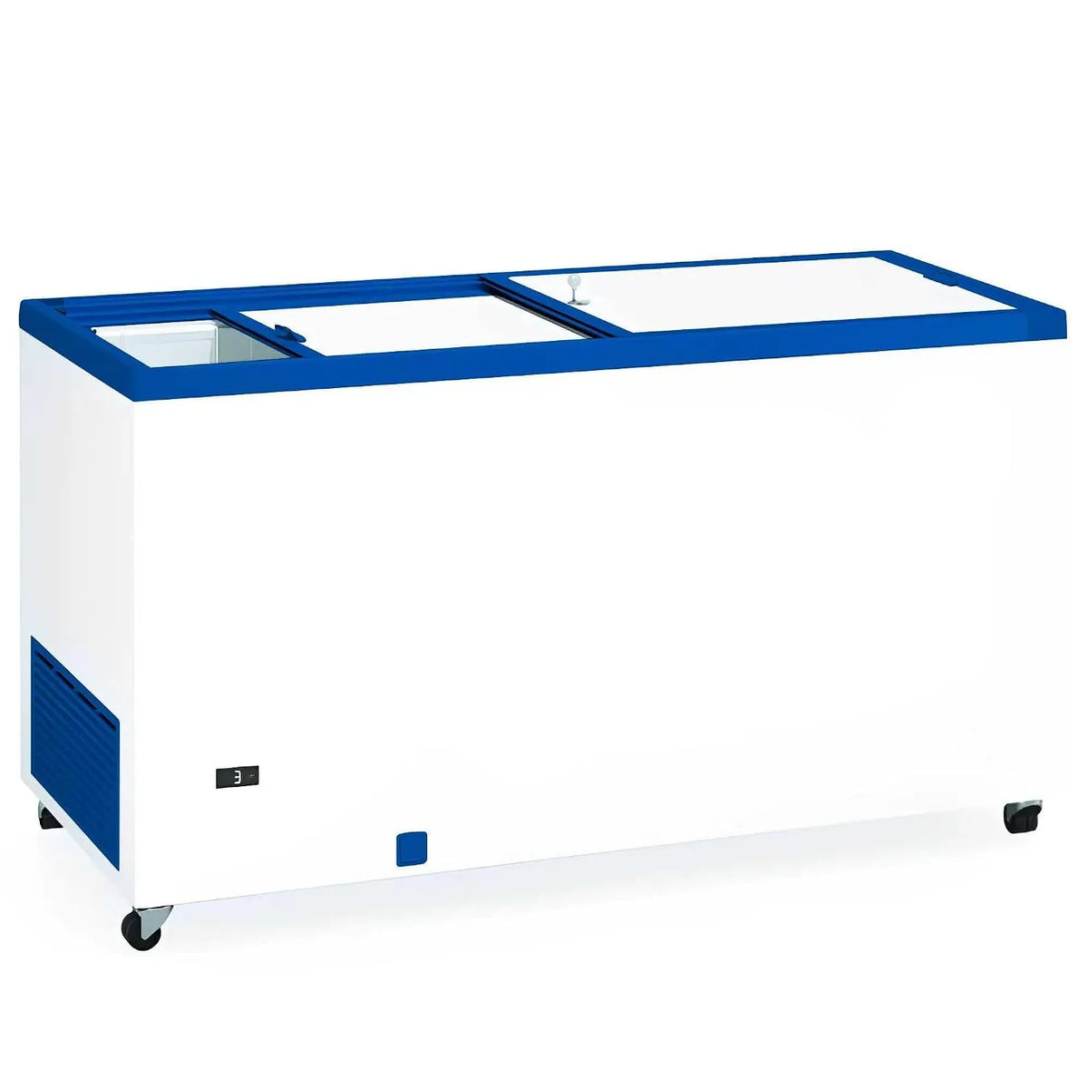 Congélateur, 470 L, 1503 x 670 x 895 mm, roulettes de déplacement, thermostat, professionnel, MBH, serrure et roulettes pour Restauration