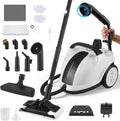 Nettoyeur vapeur, 2 L, 2000 W, portable, grand réservoir, usage sur sols, cuisine, voiture, vitres et canapé, Set Accessoires 18 Pièces
