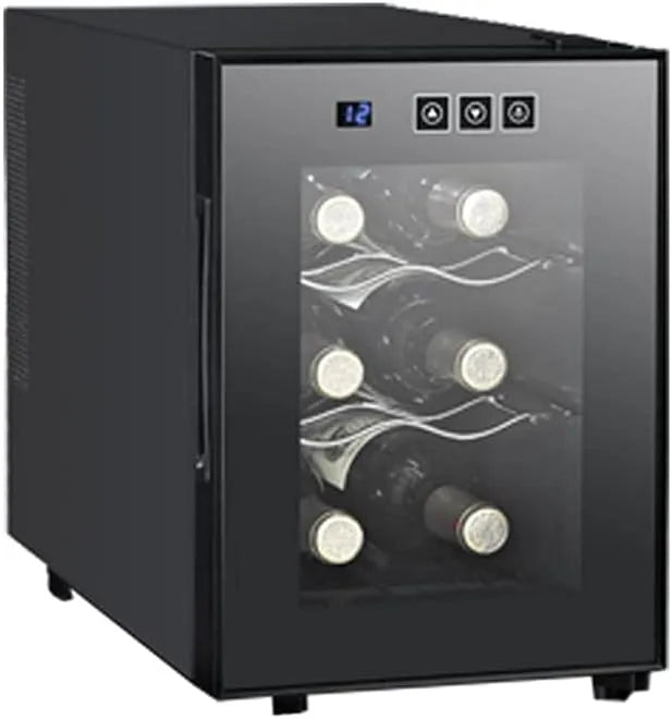 Cave à vin électrique, verre, tactile, 50 W, Mini réfrigérateur à vin à température constante, Refroidisseur à vin, réfrigérateur à vin avec Porte