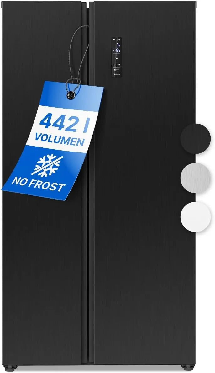Bomann Congélateur, No Frost, congélation rapide, armoire congélateur, noir, technologie NoFrost, Bomann Réfrigérateur Congélateur Combiné NoFrost SBS