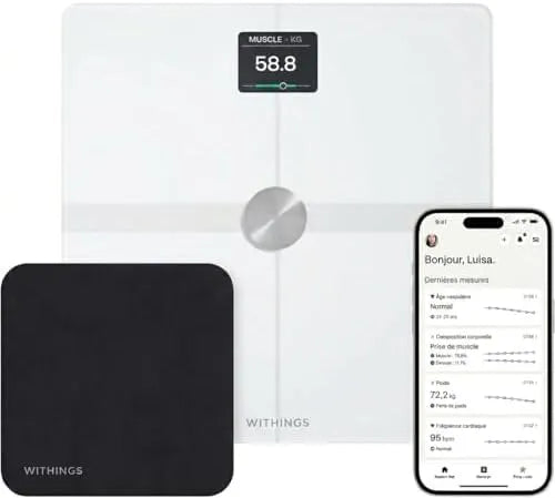 Balance, pèse-personne intelligent, Smart, Withings Body Smart + Cleaning Kit