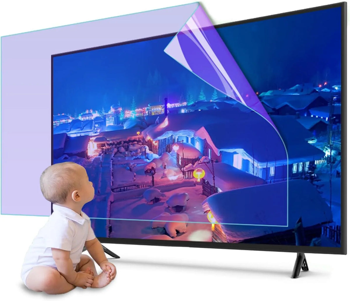 Smart TV 55pouces1221x689mm, 55 pouces, téléviseur, Protection Anti-Rayures sans Bulles - 55pouces1221x689mm, Filtre Anti-Lumière Bleue pour Écran TV