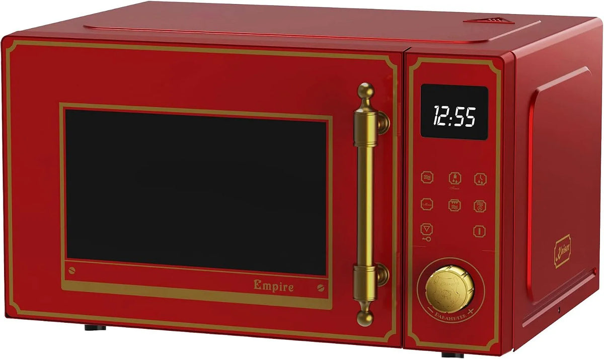 Micro-ondes, 25 L, 25 programmes, gril, Kaiser Empire M 2530 RotEm Four à micro-ondes rétro 25 l avec grill à air chaud 25 fonctions