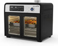 Four électrique, 28 L, 1700 W, 18 programmes, gril, écran LCD, Grill, STARLYF Doble Door Oven Four Friteuse à Air xxL 28L, 1700W, Double Porte