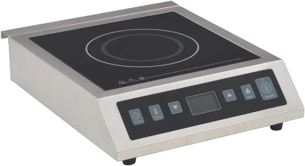 Plaque à induction, 3500 W, 60 à 240 °C, table de cuisson à induction, tactile, acier inoxydable