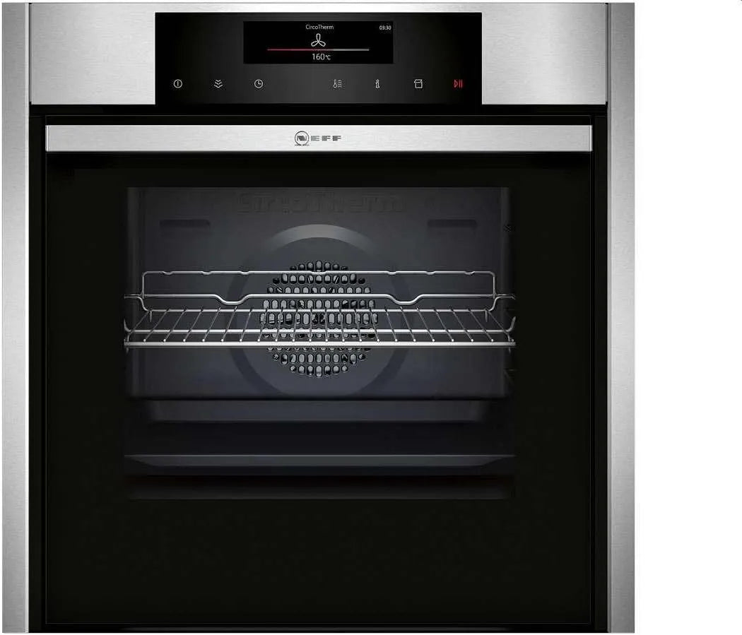 NEFF Four électrique, 71 L, vapeur, acier inoxydable, Neff BFT 4664 N Four électrique 71 L - Four vapeur avec 13 modes de cuisson - Acier inoxydable