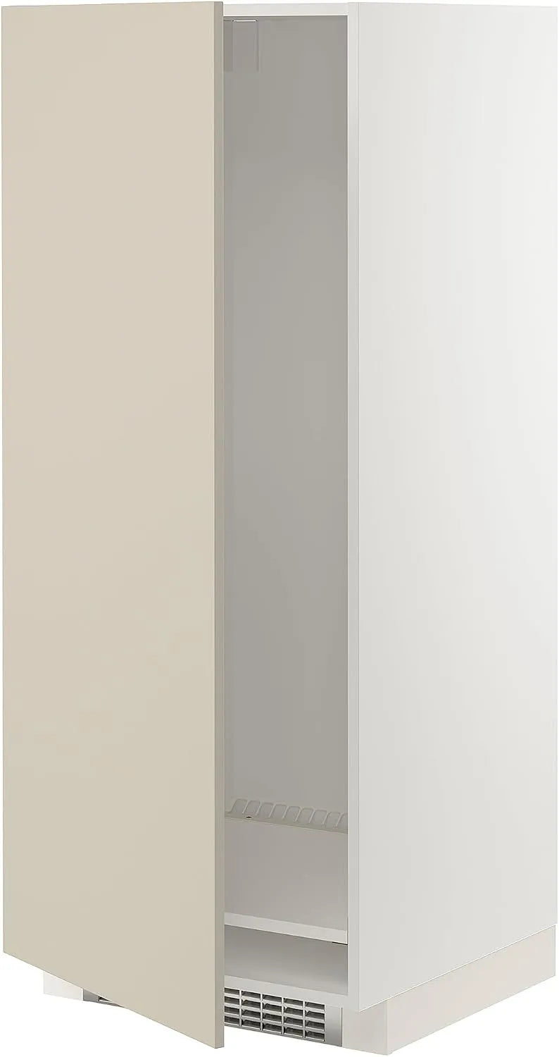 Congélateur, 60 x 60 x 140 cm, blanc, ProTuning METOD Armoire haute pour réfrigérateur, havstorp beige