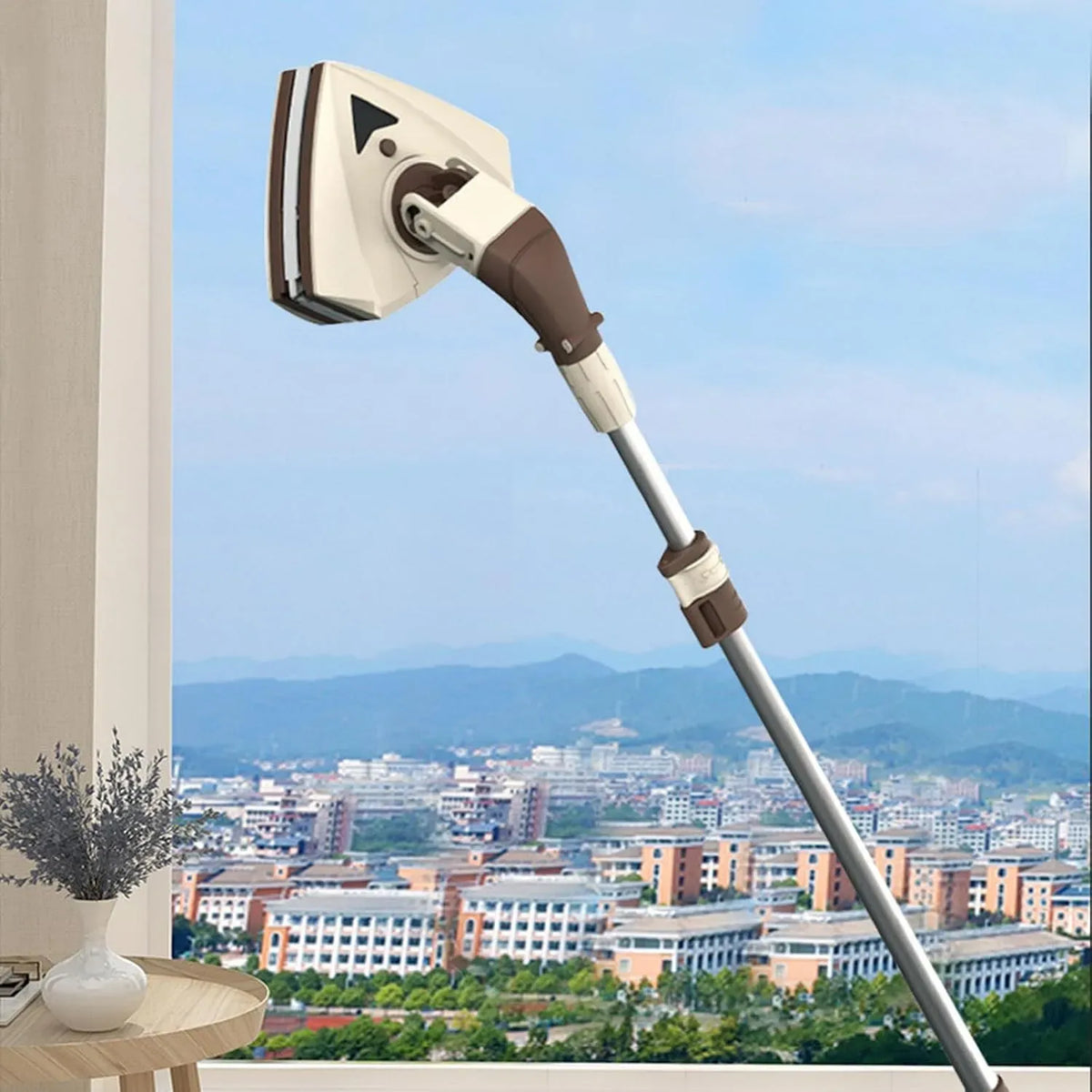 nettoyeur électrique de vitres, 35 cm, pour le nettoyage des fenêtres de grands bâtiments