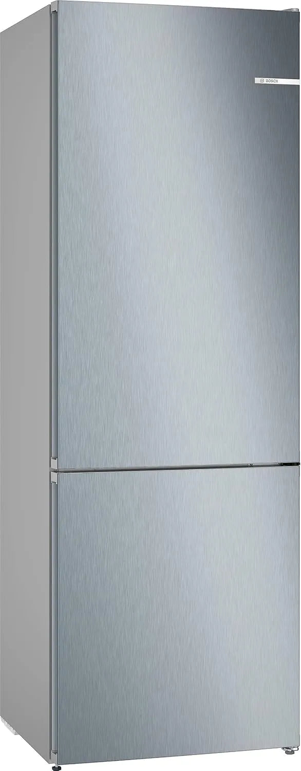 Bosch KGN492LDF Réfrigérateur combiné, 203 x 70 cm, No Frost, éclairage LED, acier inoxydable, frigo avec congélateur, NoFrost, VitaFresh, Série 4