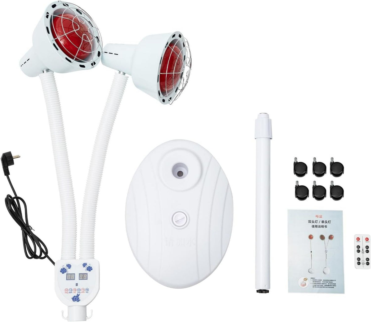 Appareil de luminothérapie rouge - avec télécommande, avec chauffage, avec roulettes, 275 W